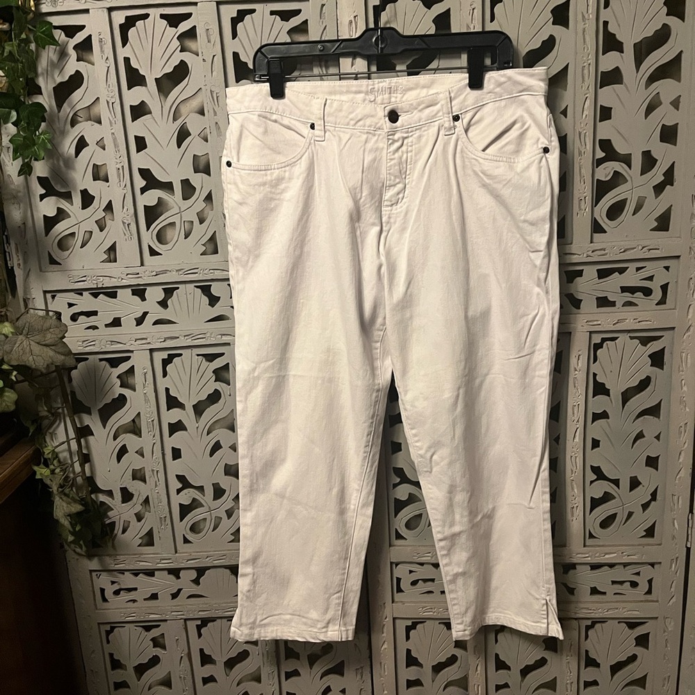 SMITHS RADICAL TRUE WHITE AWESOME PAIR OF COTTON DENIM PANTS JEANS